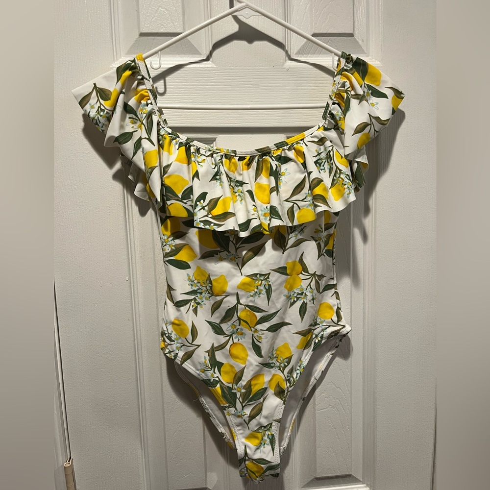Cabana del Sol Floral Lemon Swimsuit